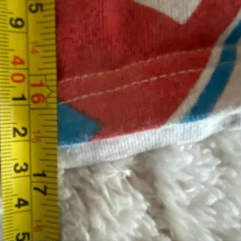 Champion Reverse Weave T Shirt Womens Medium‎ Spellout Logo Gray Red Blue - Picture 8 of 8